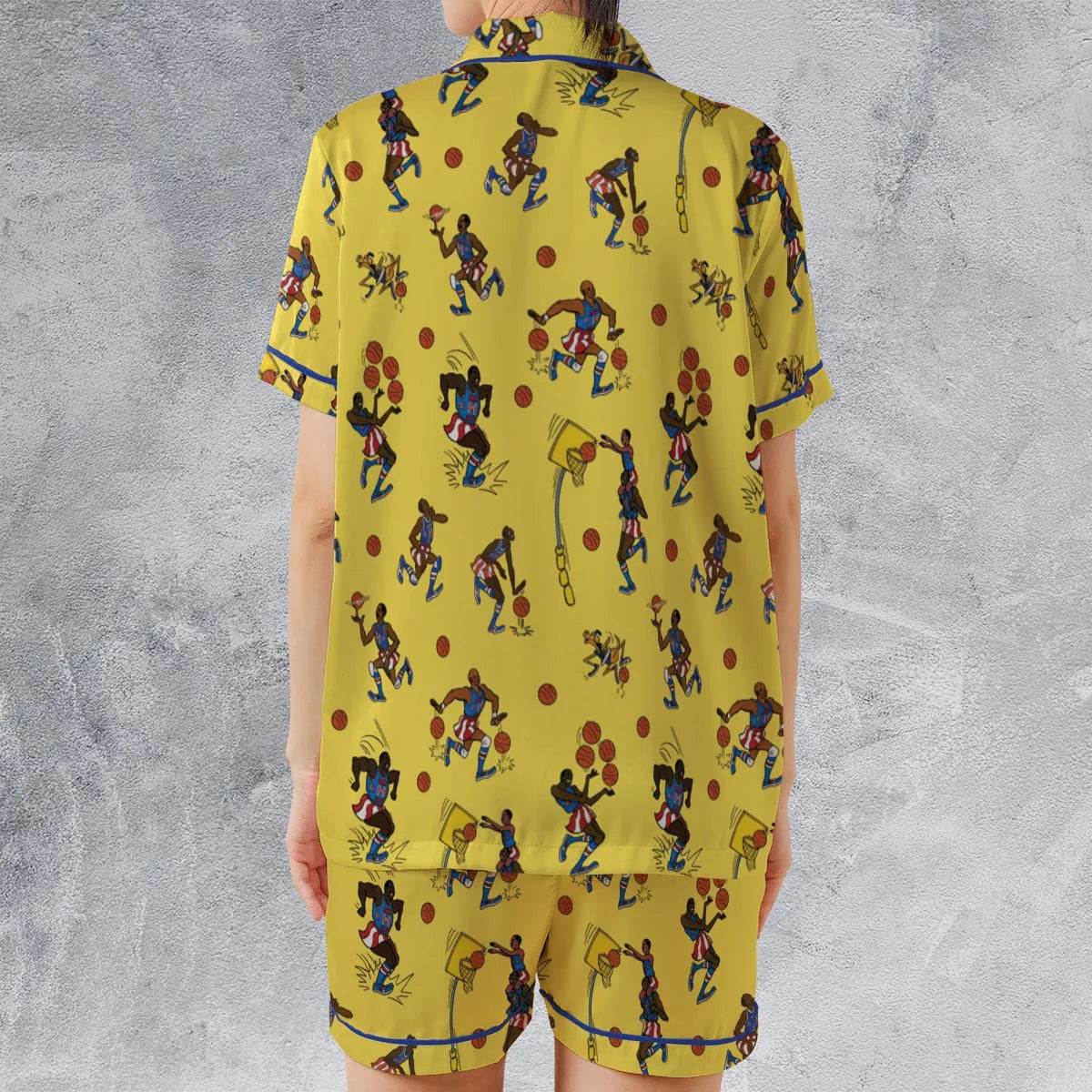 Satin Short-Sleeve Pajamas Set - 18UHE1AE