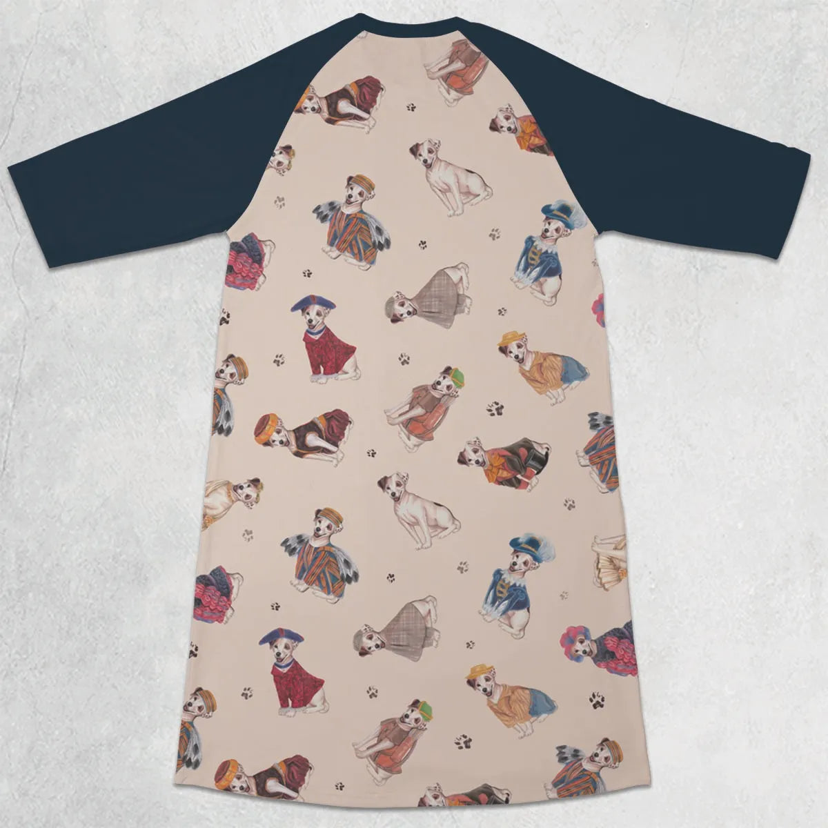 3/4 Sleeve Raglan Dress - 8M3PZQ8U