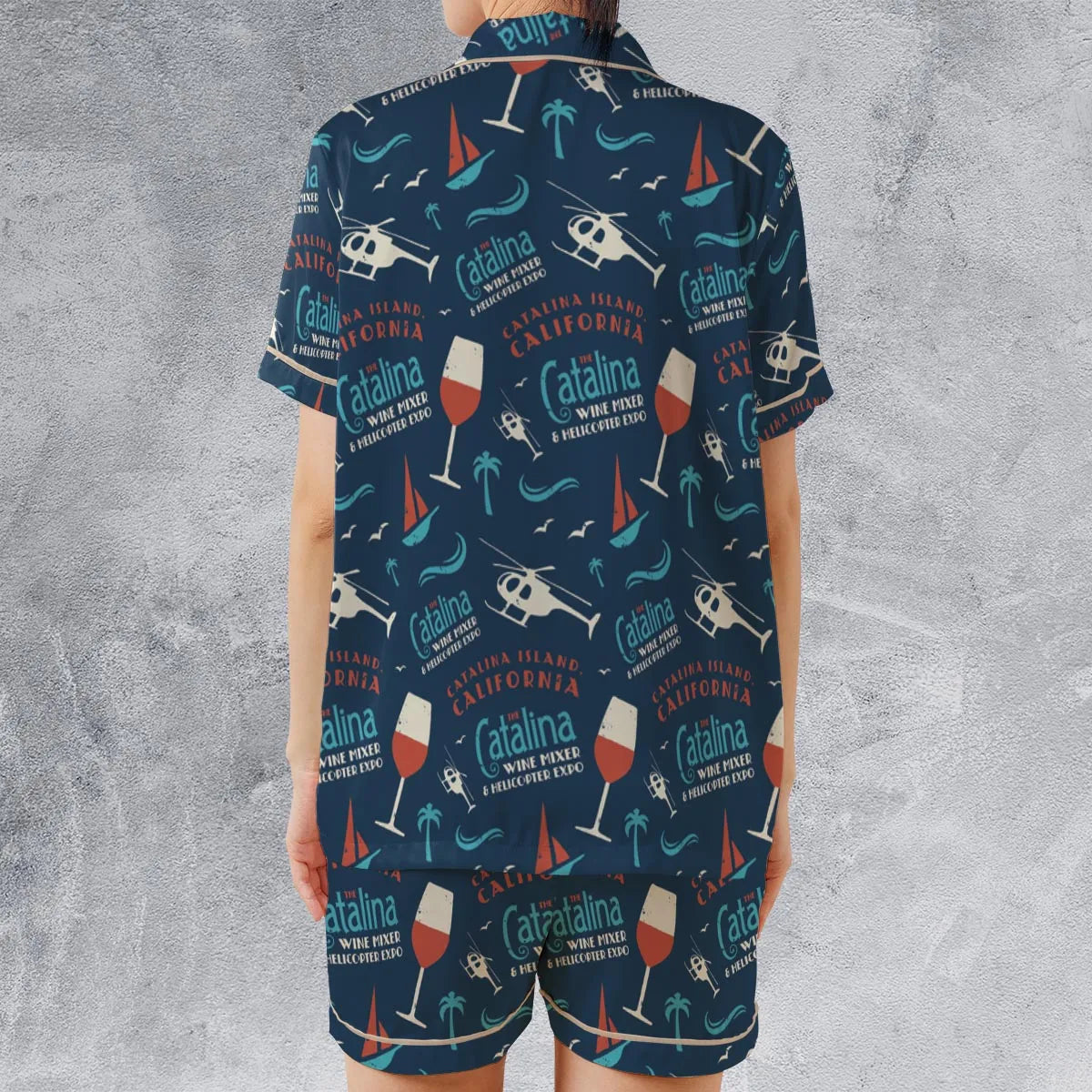 Satin Short-Sleeve Pajamas Set - RMAV2X2X