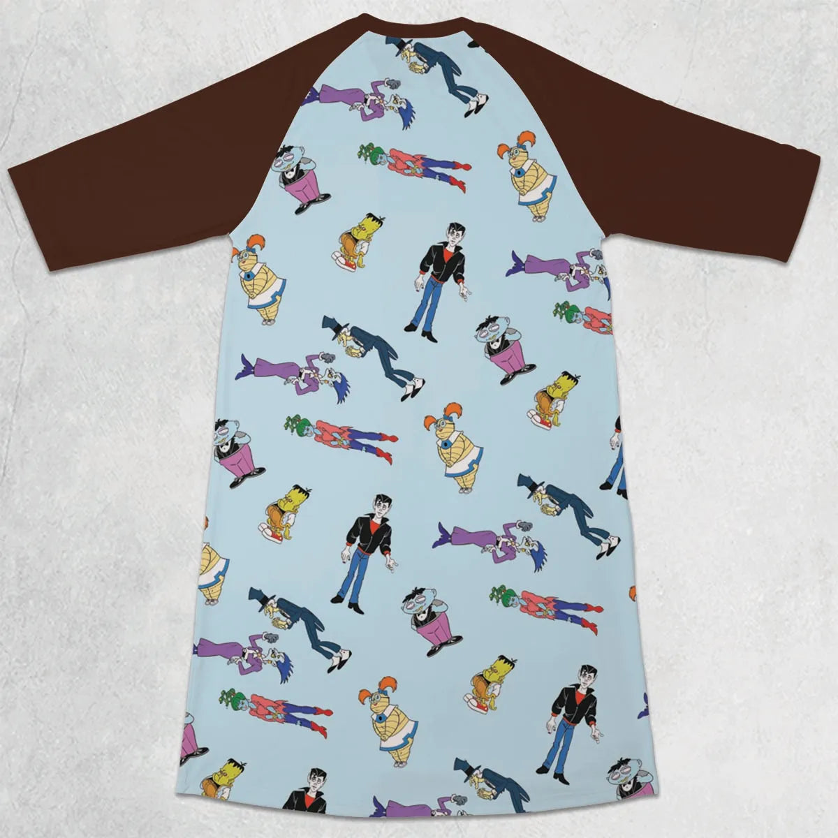 3/4 Sleeve Raglan Dress - A7XN5G1R