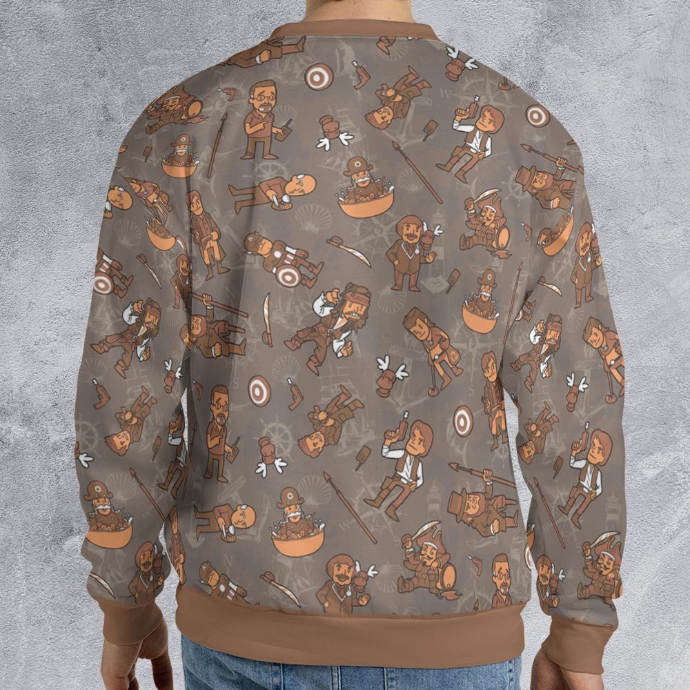 All-over Print Sweatshirt - FSLTWAAA - - 2