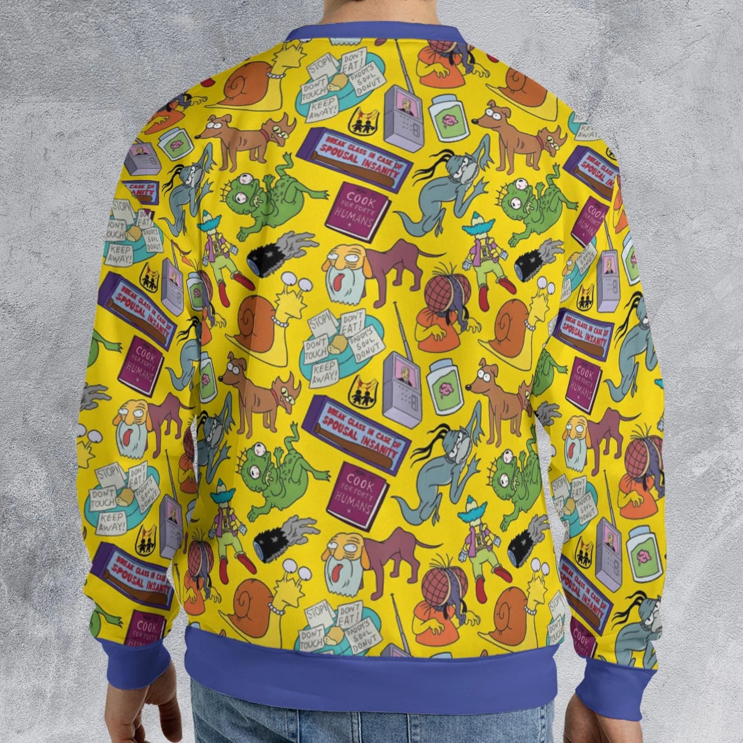 All-over Print Sweatshirt - YCKQAQHU