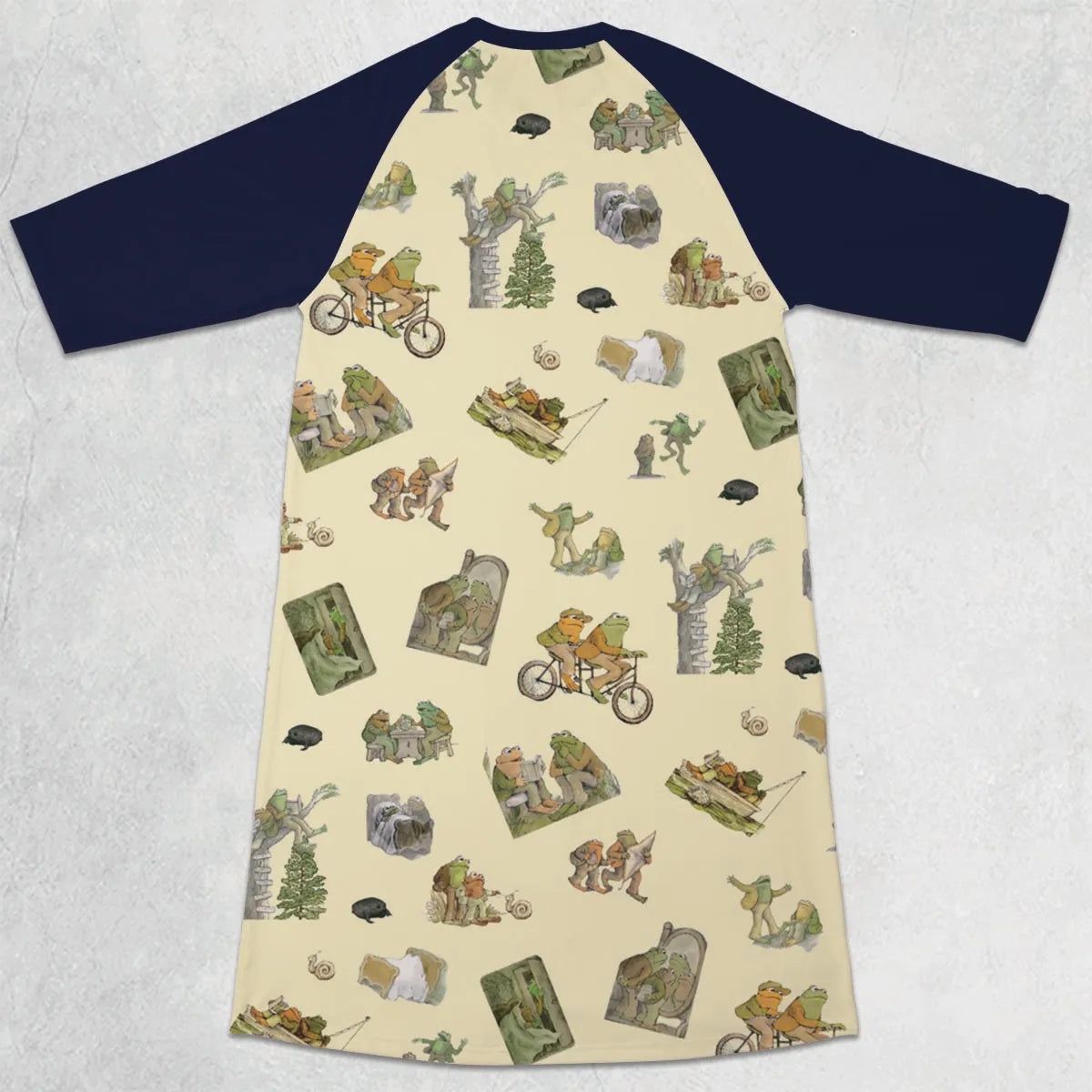 3/4 Sleeve Raglan Dress - MUBWCU2U