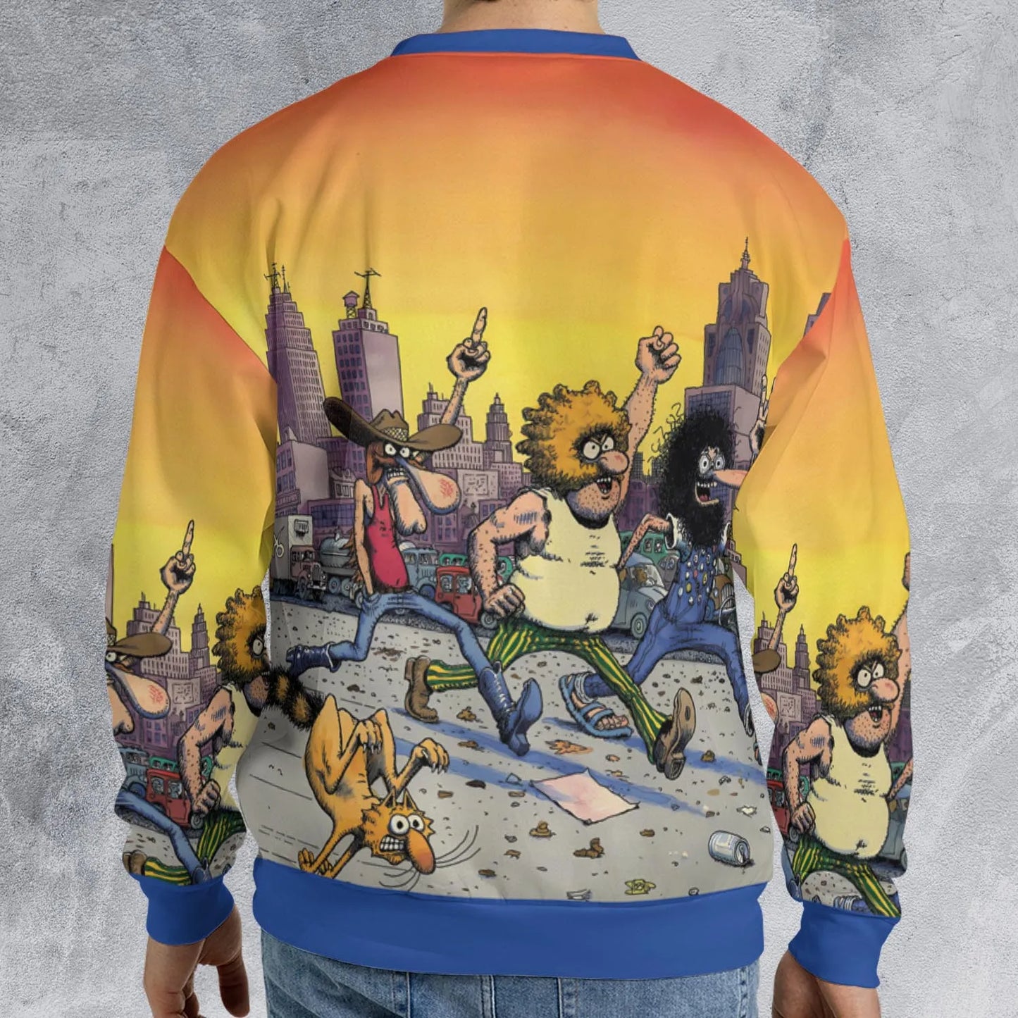 All-over Print Sweatshirt - HD1PXGVC