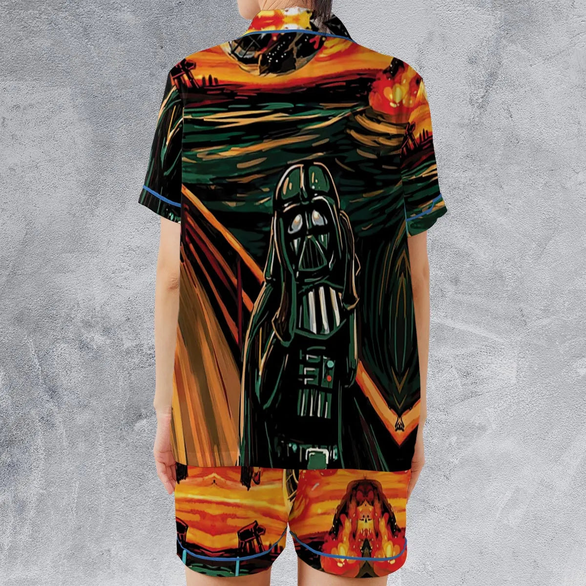Satin Short-Sleeve Pajamas Set - 2TTV26HM