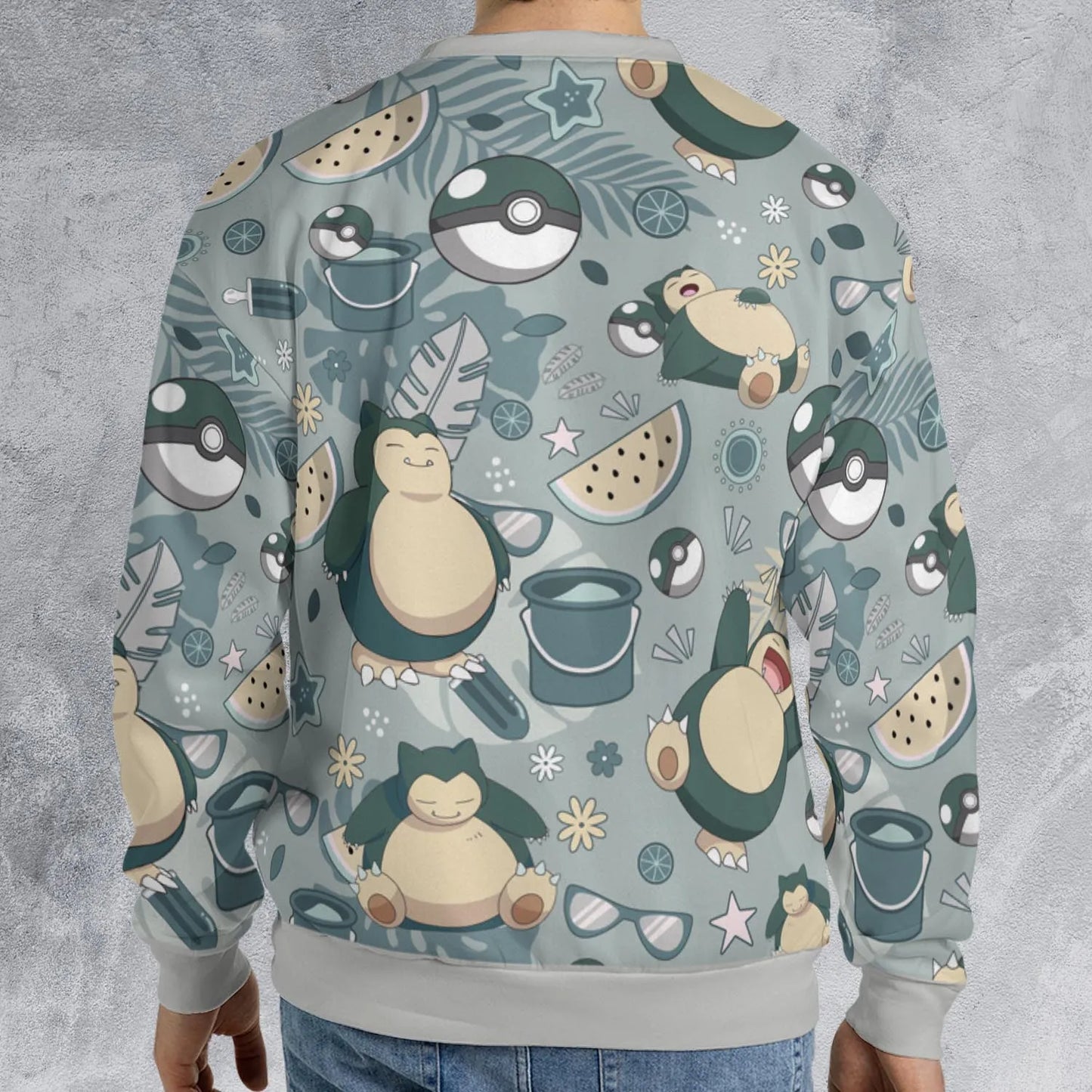 All-over Print Sweatshirt - 9P6J41EL