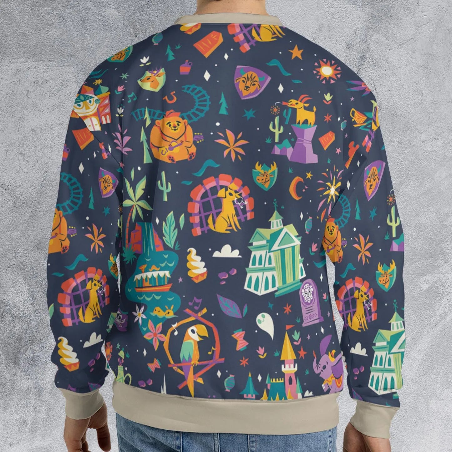 All-over Print Sweatshirt - B2WYZPGX