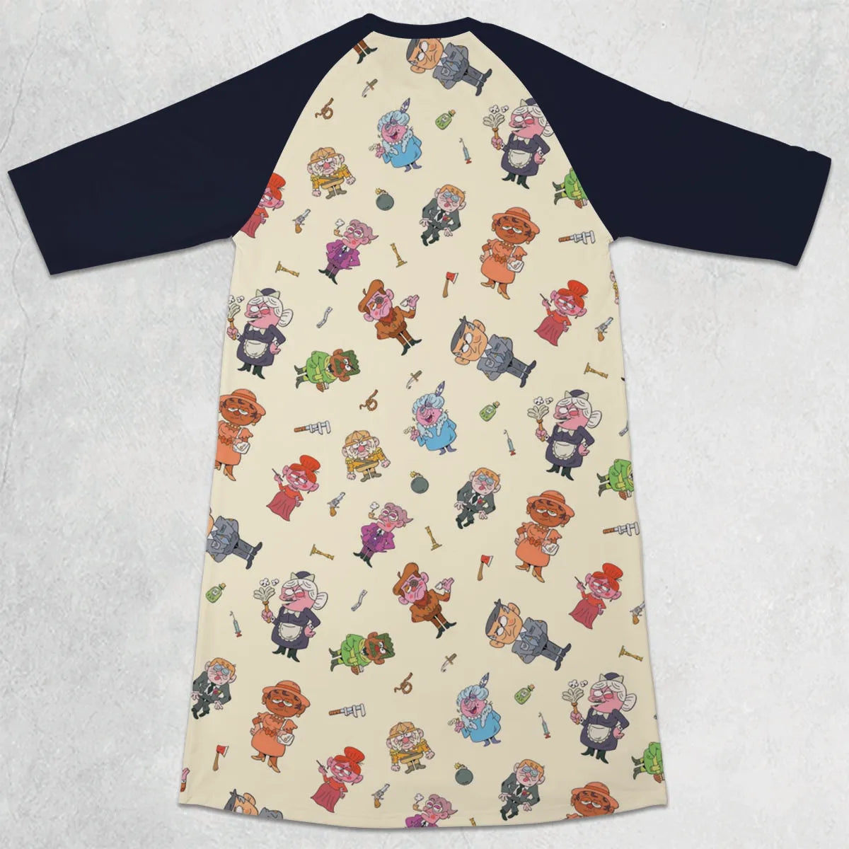 3/4 Sleeve Raglan Dress - BHMGCFYX