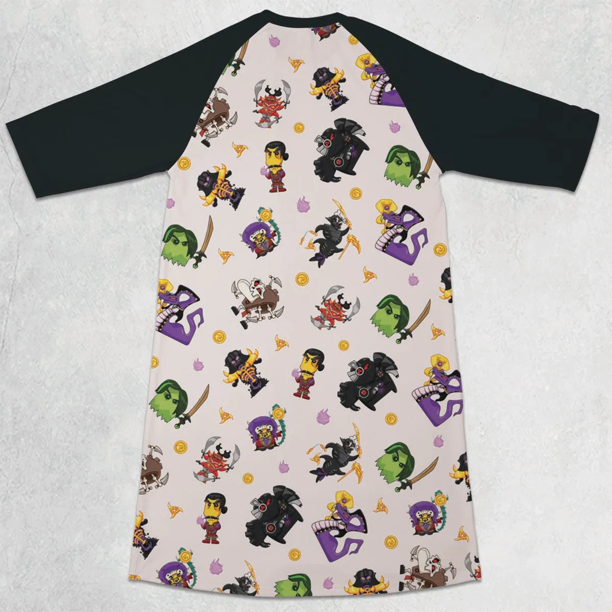 3/4 Sleeve Raglan Dress - ULWLRBL5