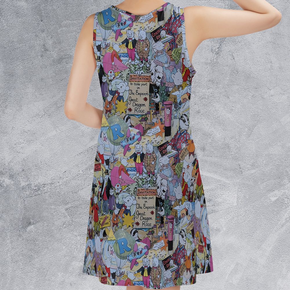 Sleeveless Dress - TSKEWU6M - - 2