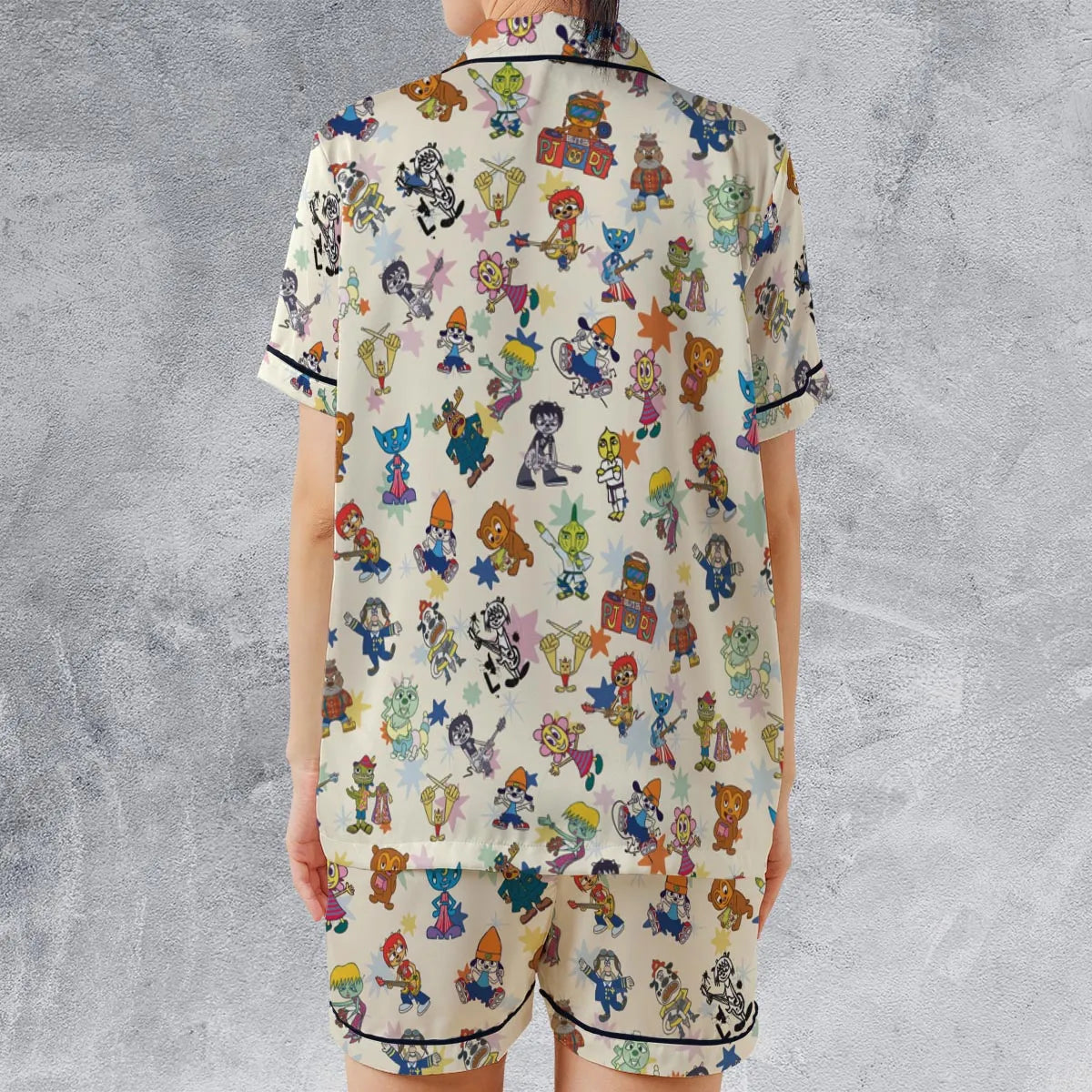 Satin Short-Sleeve Pajamas Set - 9AUX8NTS
