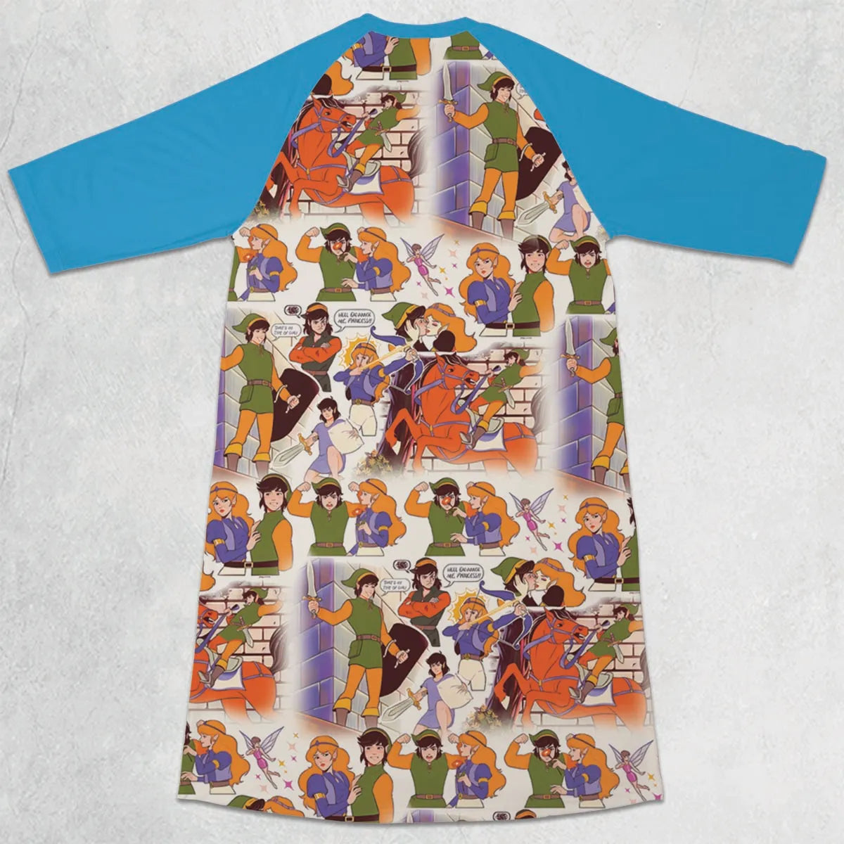 3/4 Sleeve Raglan Dress - B8F16ENJ