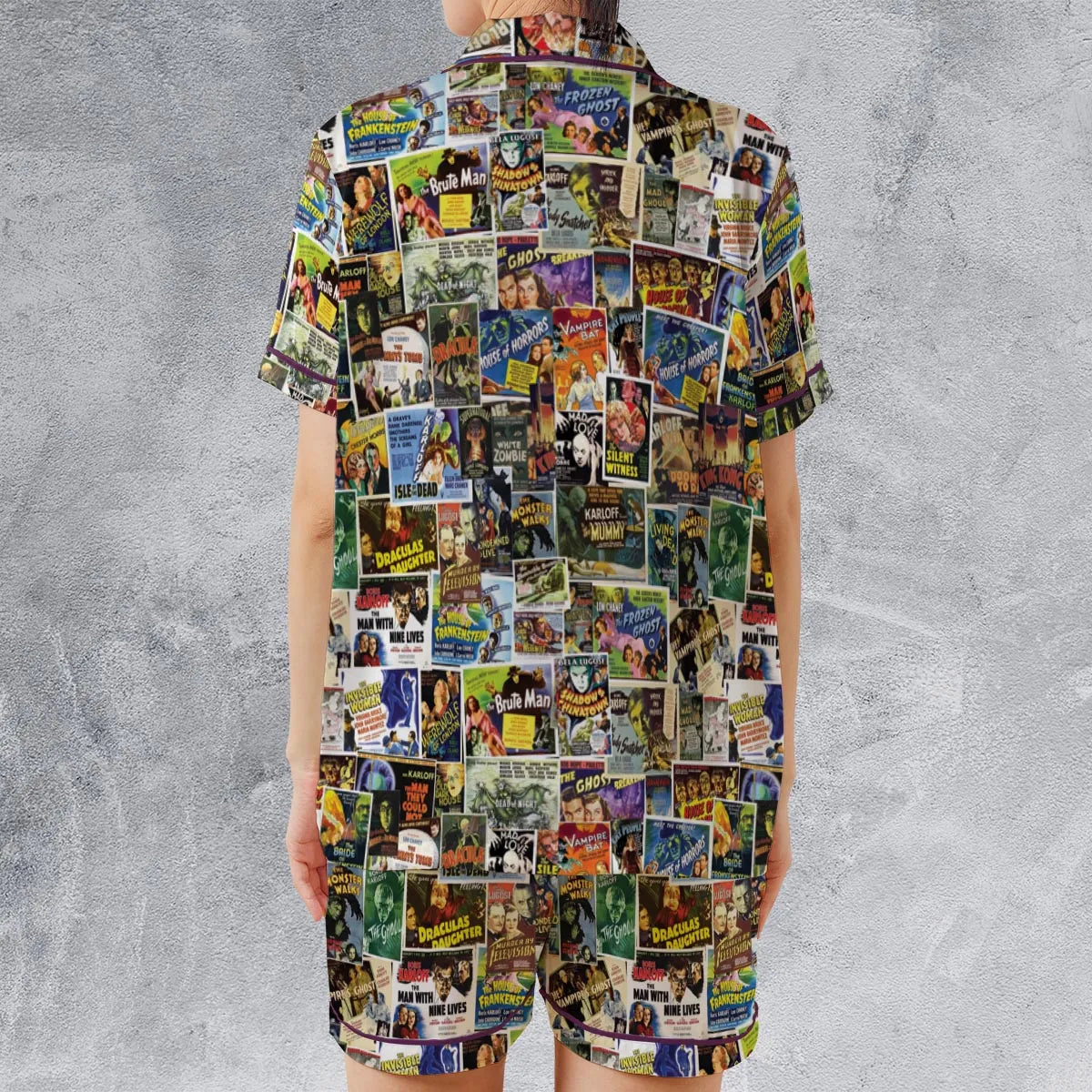 Satin Short-Sleeve Pajamas Set - 1EGKJMRH