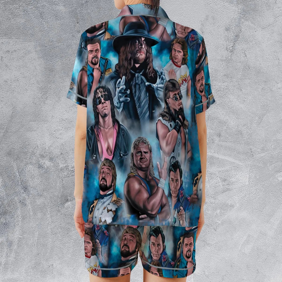 Satin Short-Sleeve Pajamas Set - CZKUVNCN