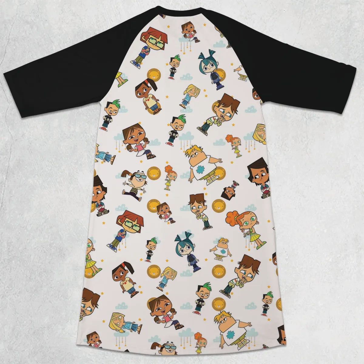 3/4 Sleeve Raglan Dress - XUMRYJQ2