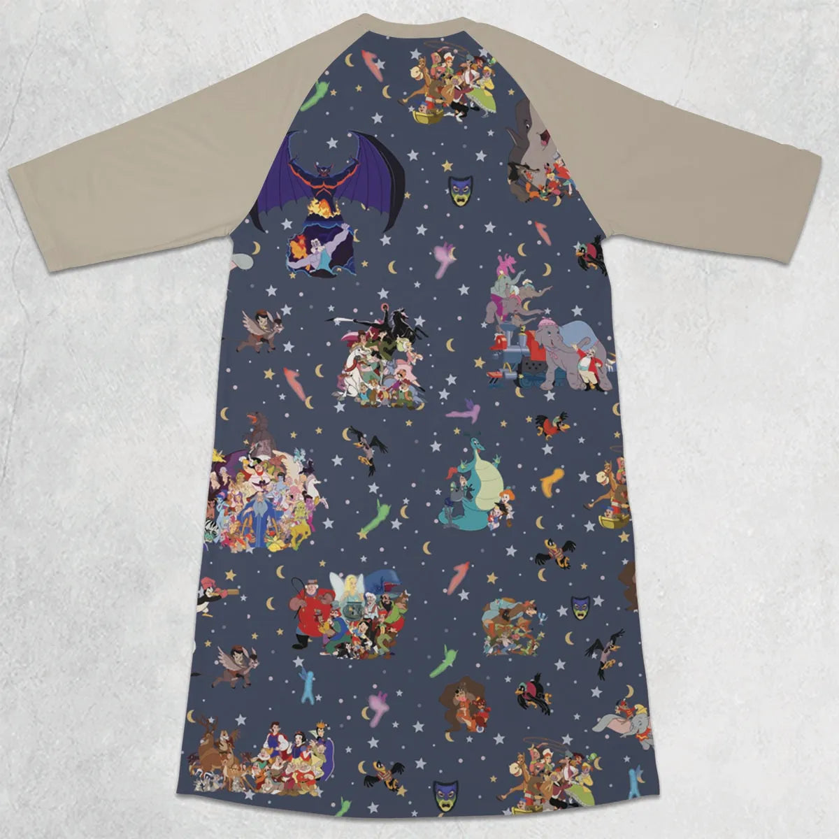 3/4 Sleeve Raglan Dress - BKZXUKSV