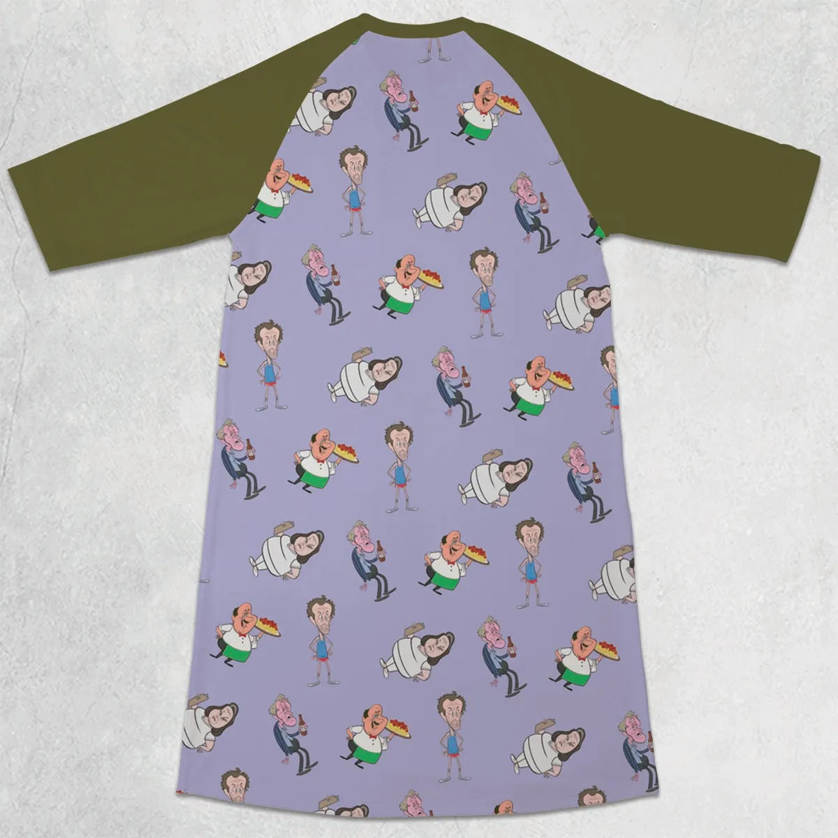 3/4 Sleeve Raglan Dress - H3Q7M3J2