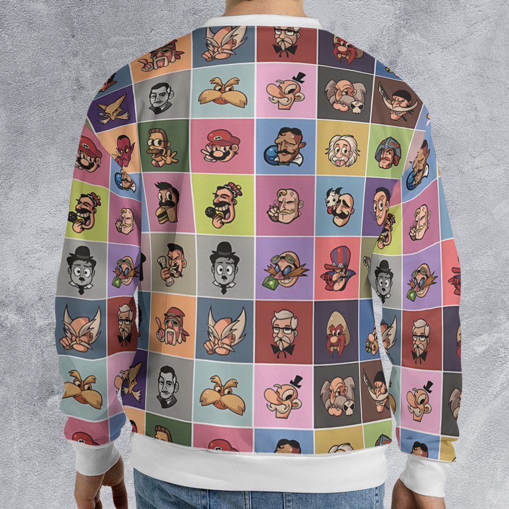 All-over Print Sweatshirt - WL5HP5VU - - 2