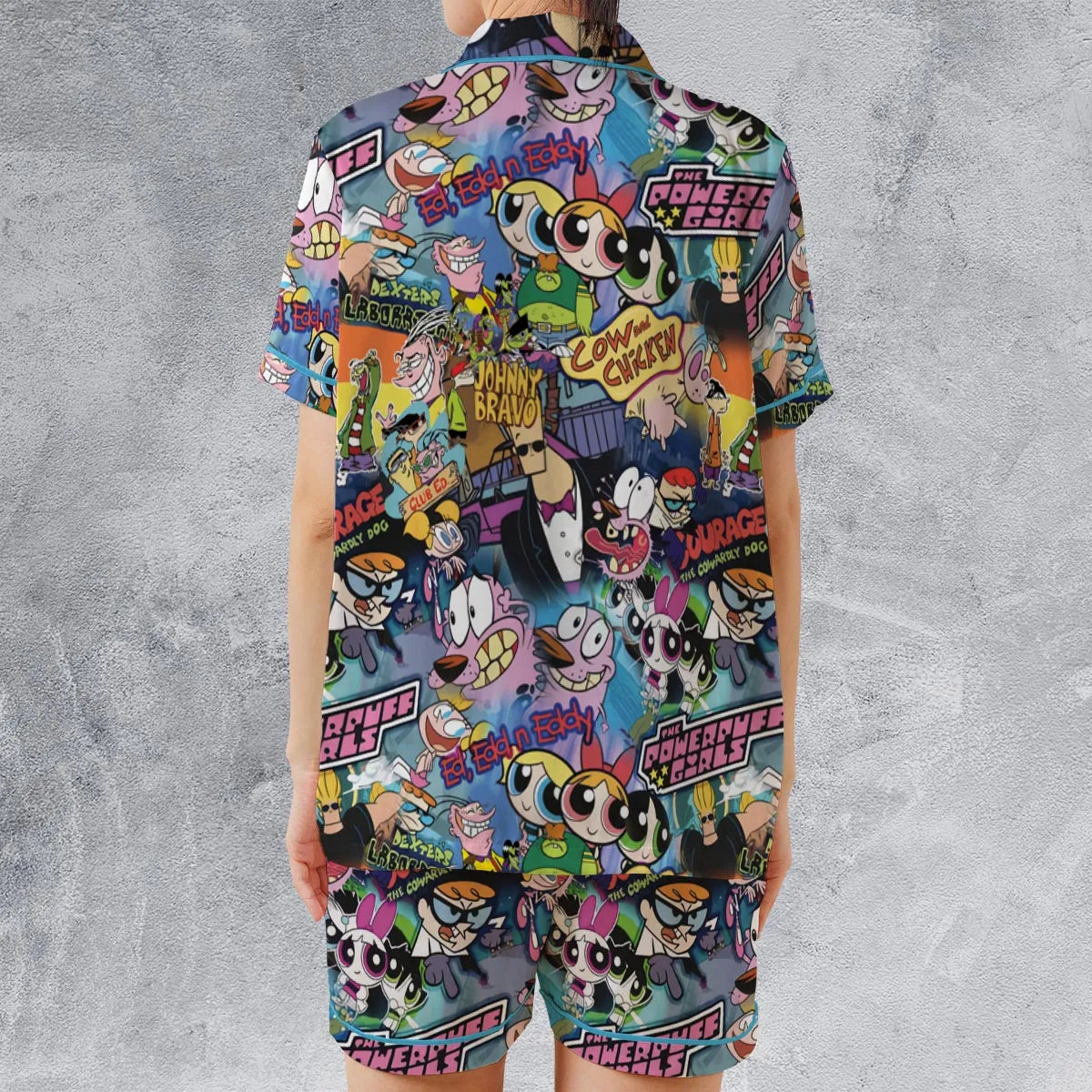 Satin Short-Sleeve Pajamas Set - GRQ4JWQV