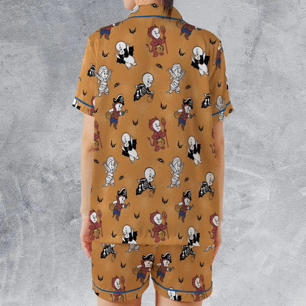 Satin Short-Sleeve Pajamas Set - GSMCSW7R