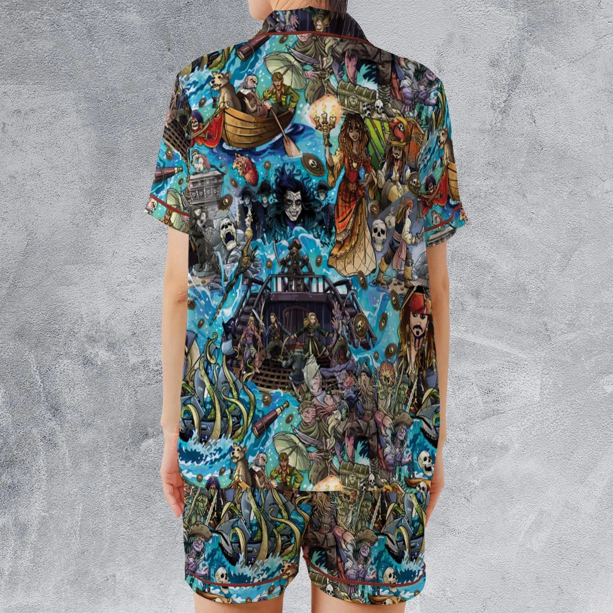 Satin Short-Sleeve Pajamas Set - 4QQTSUJZ