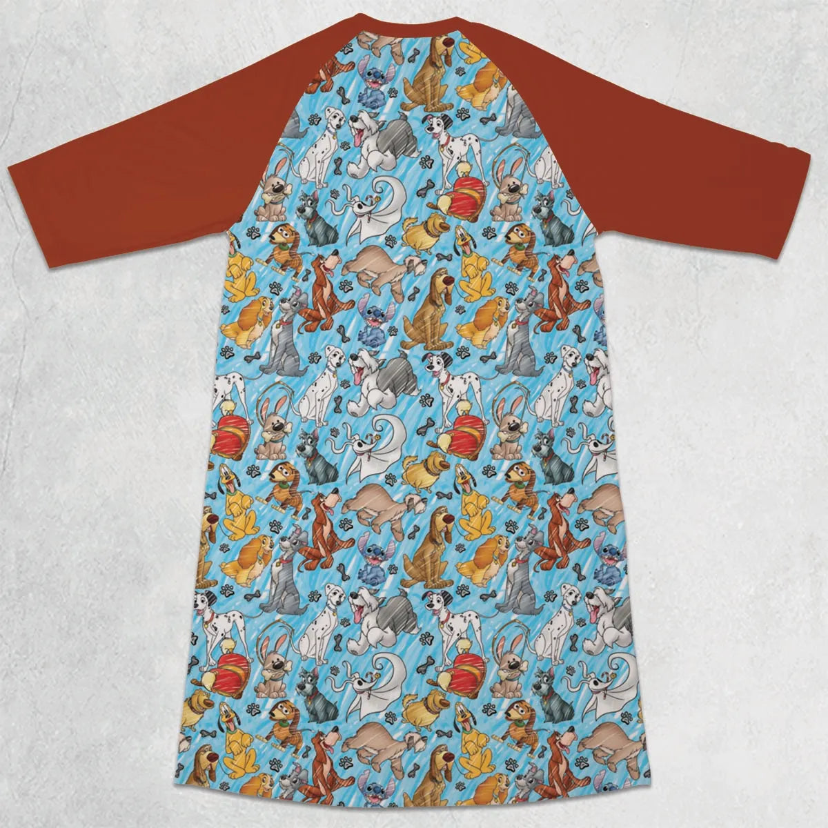 3/4 Sleeve Raglan Dress - 5ZKDXQDN