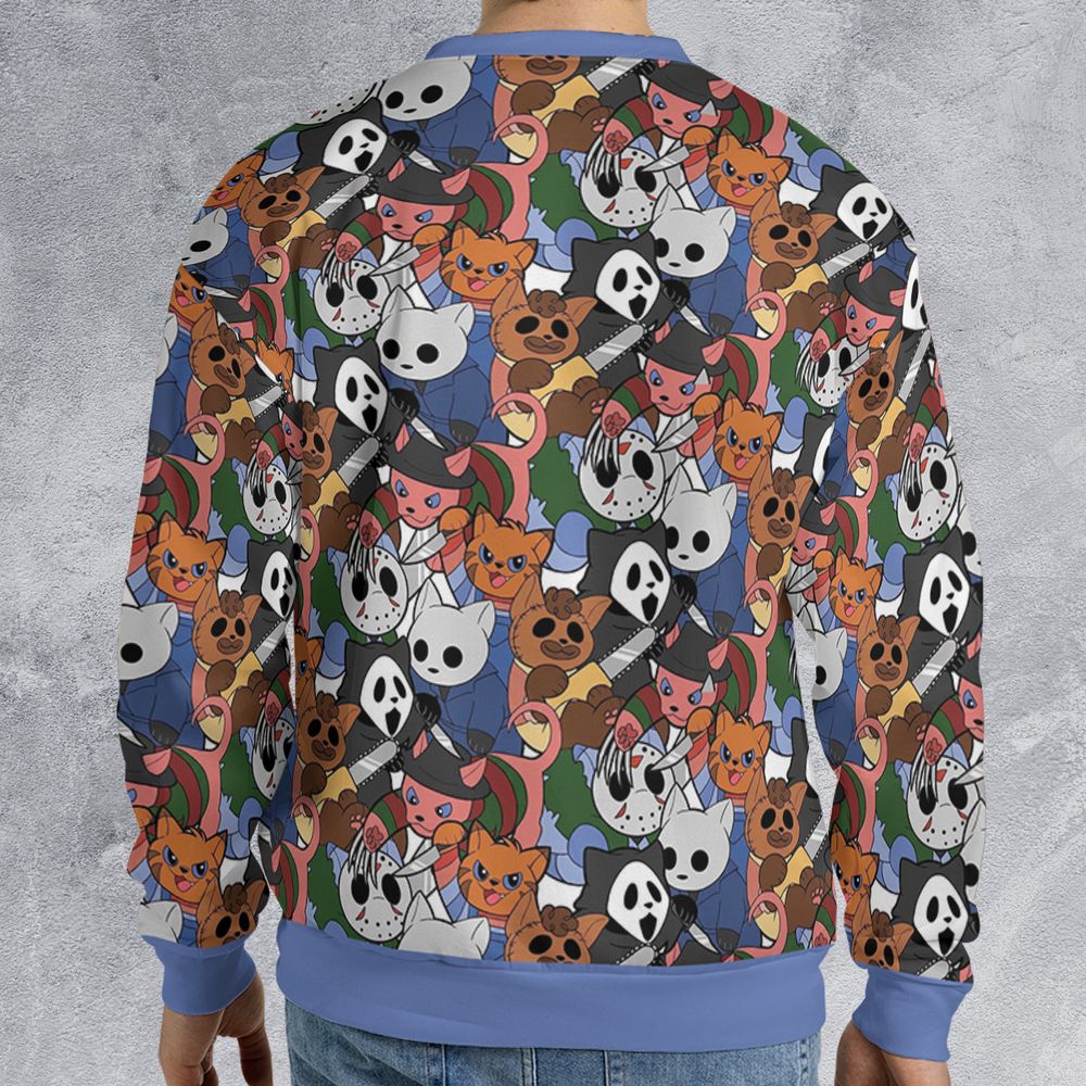 All-over Print Sweatshirt - FU48D8NR - - 2