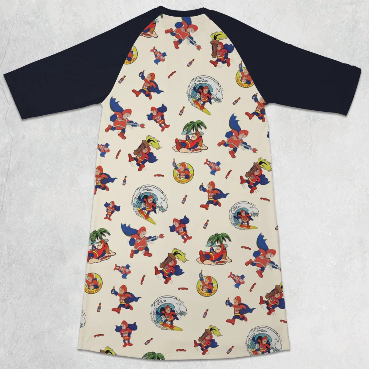 3/4 Sleeve Raglan Dress - WRZFXU44