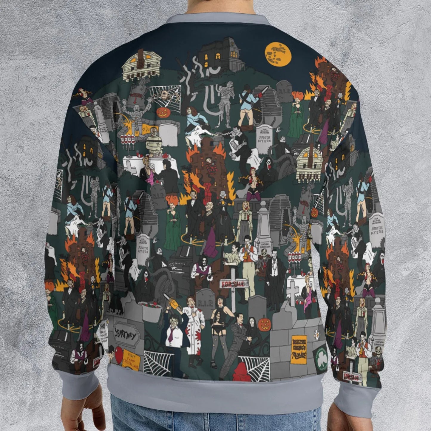 All-over Print Sweatshirt - 85NVHJKF