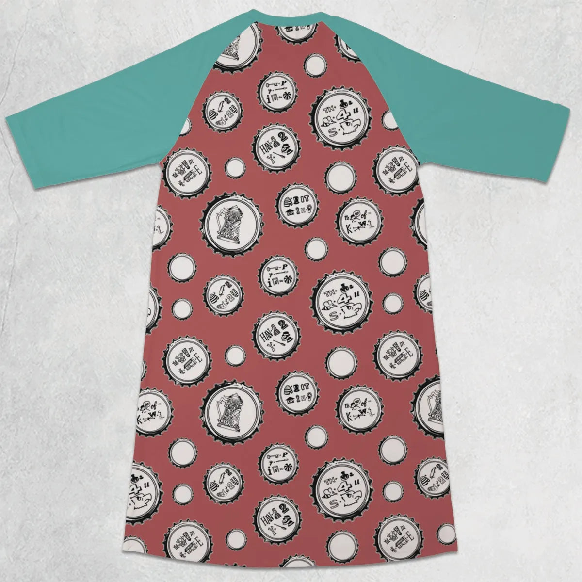 3/4 Sleeve Raglan Dress - Q73RC3S9