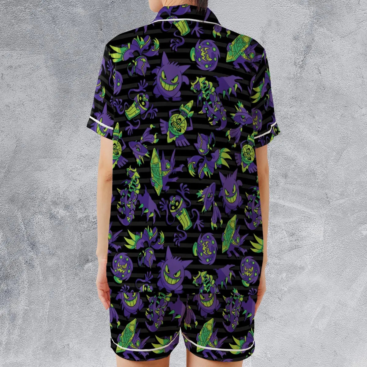 Satin Short-Sleeve Pajamas Set - XM7PRZPU
