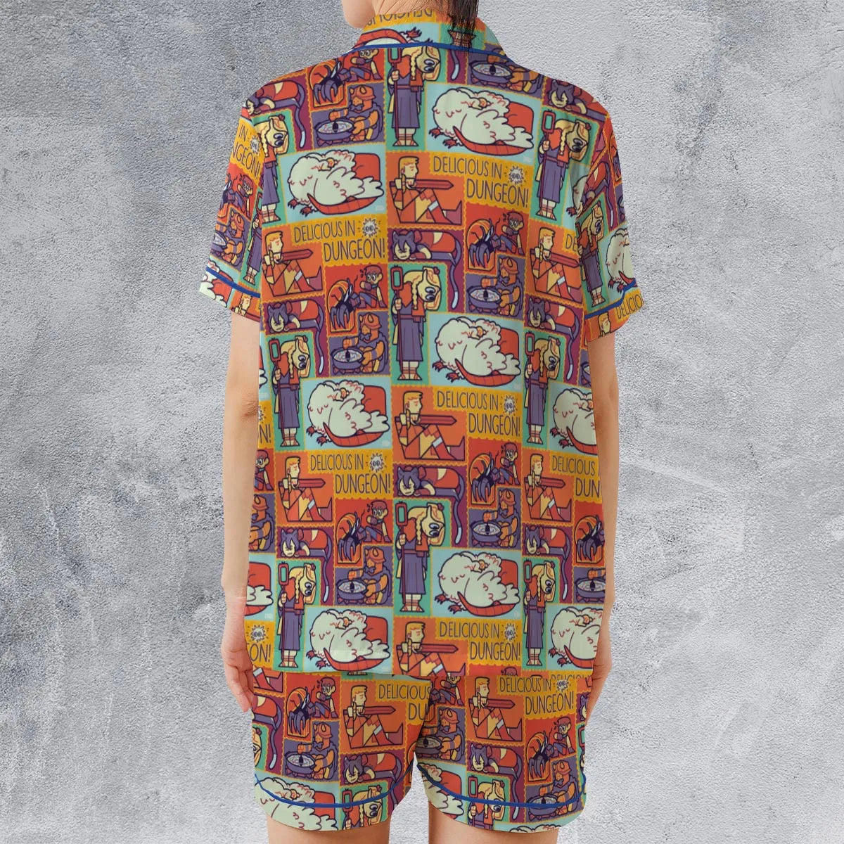 Satin Short-Sleeve Pajamas Set - 2WYA5HBC