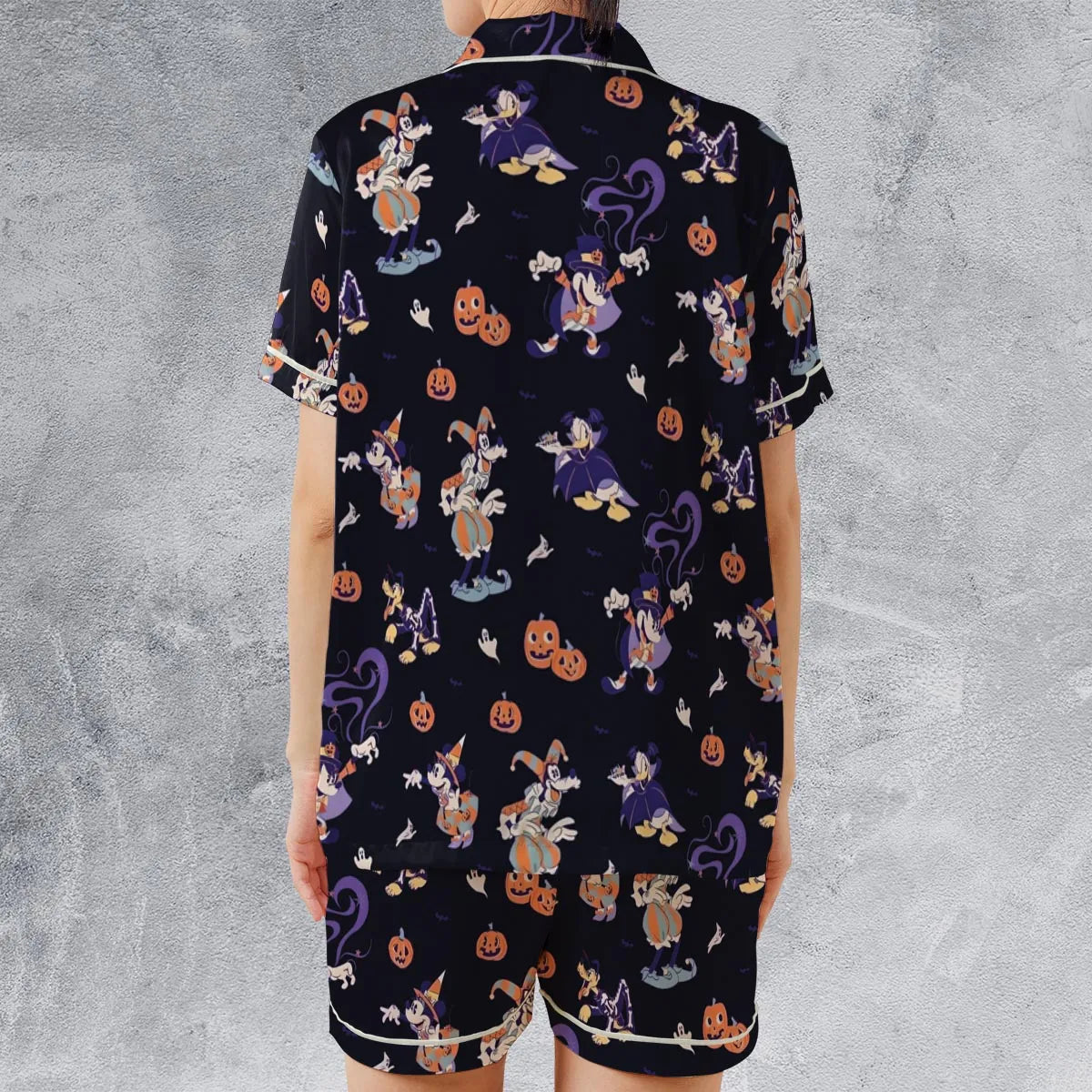 Satin Short-Sleeve Pajamas Set - 99ALYGSR