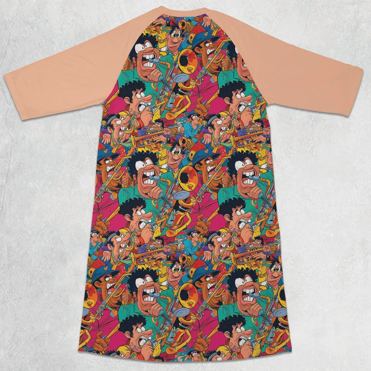 3/4 Sleeve Raglan Dress - CJURYV77