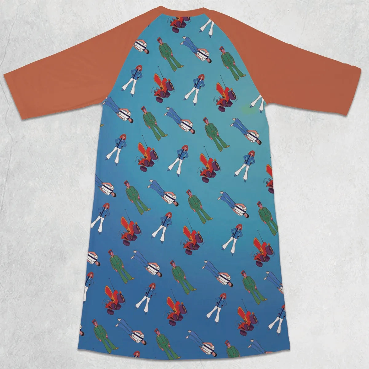 3/4 Sleeve Raglan Dress - 5JK2HVBT
