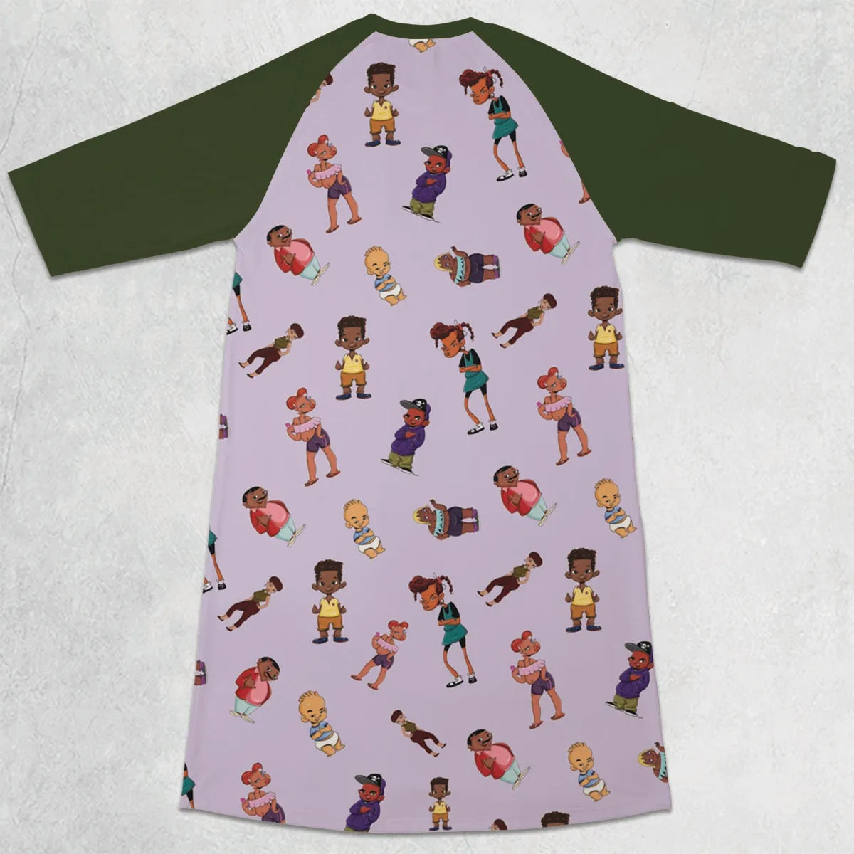 3/4 Sleeve Raglan Dress - JJLSS5G2