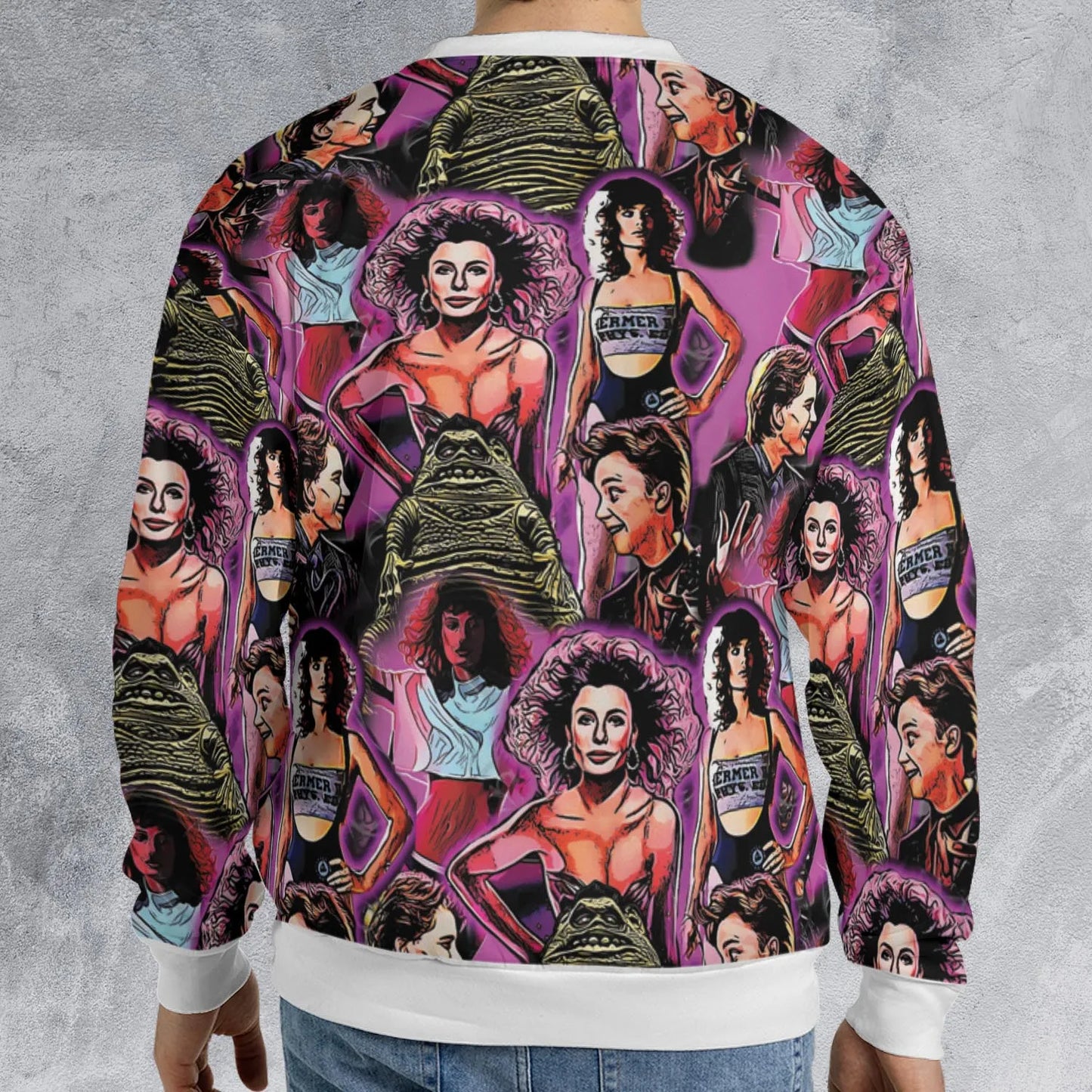 All-over Print Sweatshirt - SMKHJUAU