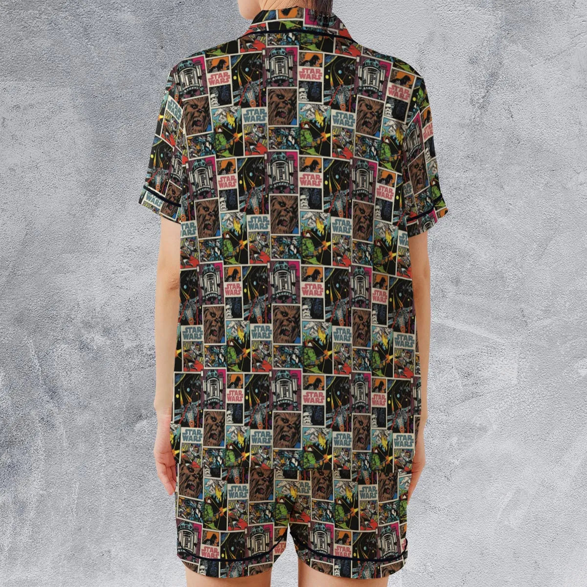 Satin Short-Sleeve Pajamas Set - 7QQ9LRJG