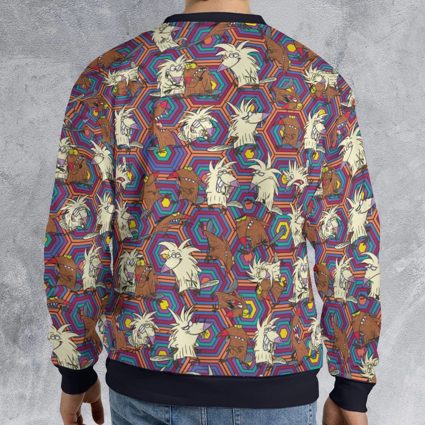 All-over Print Sweatshirt - TGTY93F8