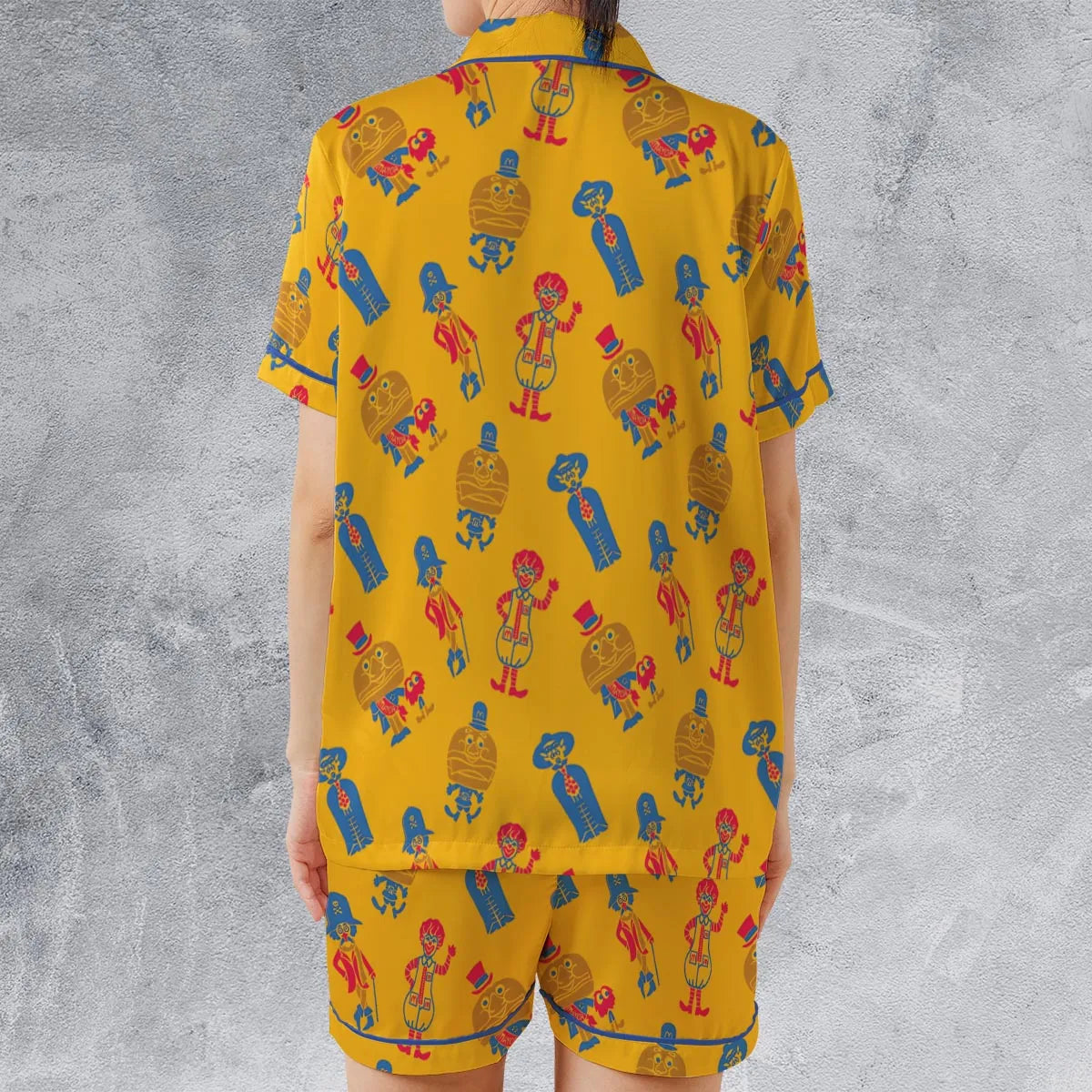 Satin Short-Sleeve Pajamas Set - 4EJT3CG8