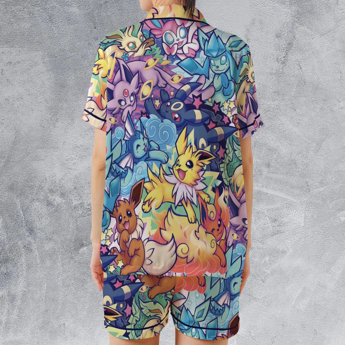 Satin Short-Sleeve Pajamas Set - 9U2CHF7Z