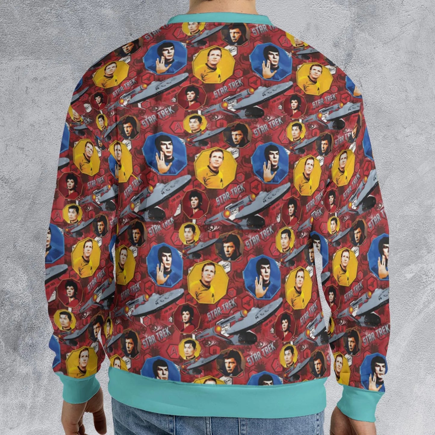 All-over Print Sweatshirt - XVKJZHUE