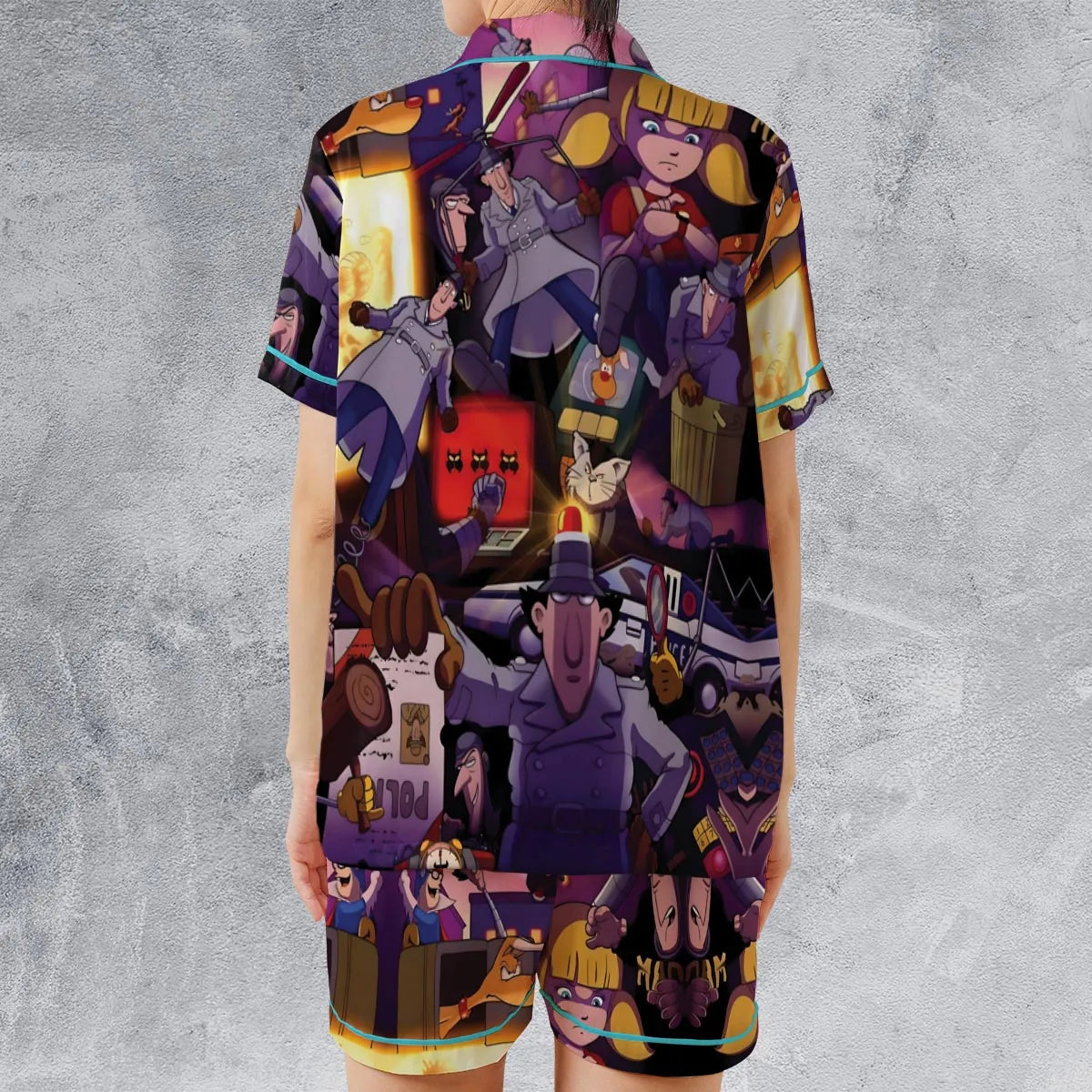 Satin Short-Sleeve Pajamas Set - EG5WJCG5