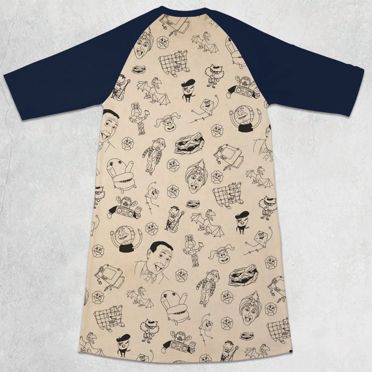 3/4 Sleeve Raglan Dress - XZSZGU2B