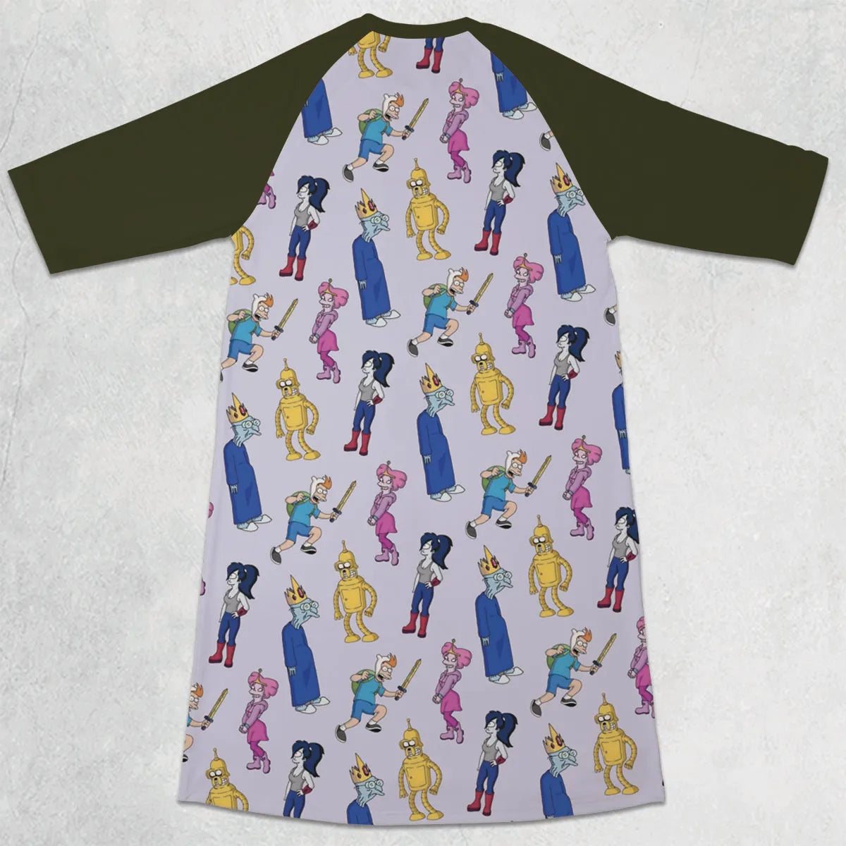3/4 Sleeve Raglan Dress - 1XYYYB3E
