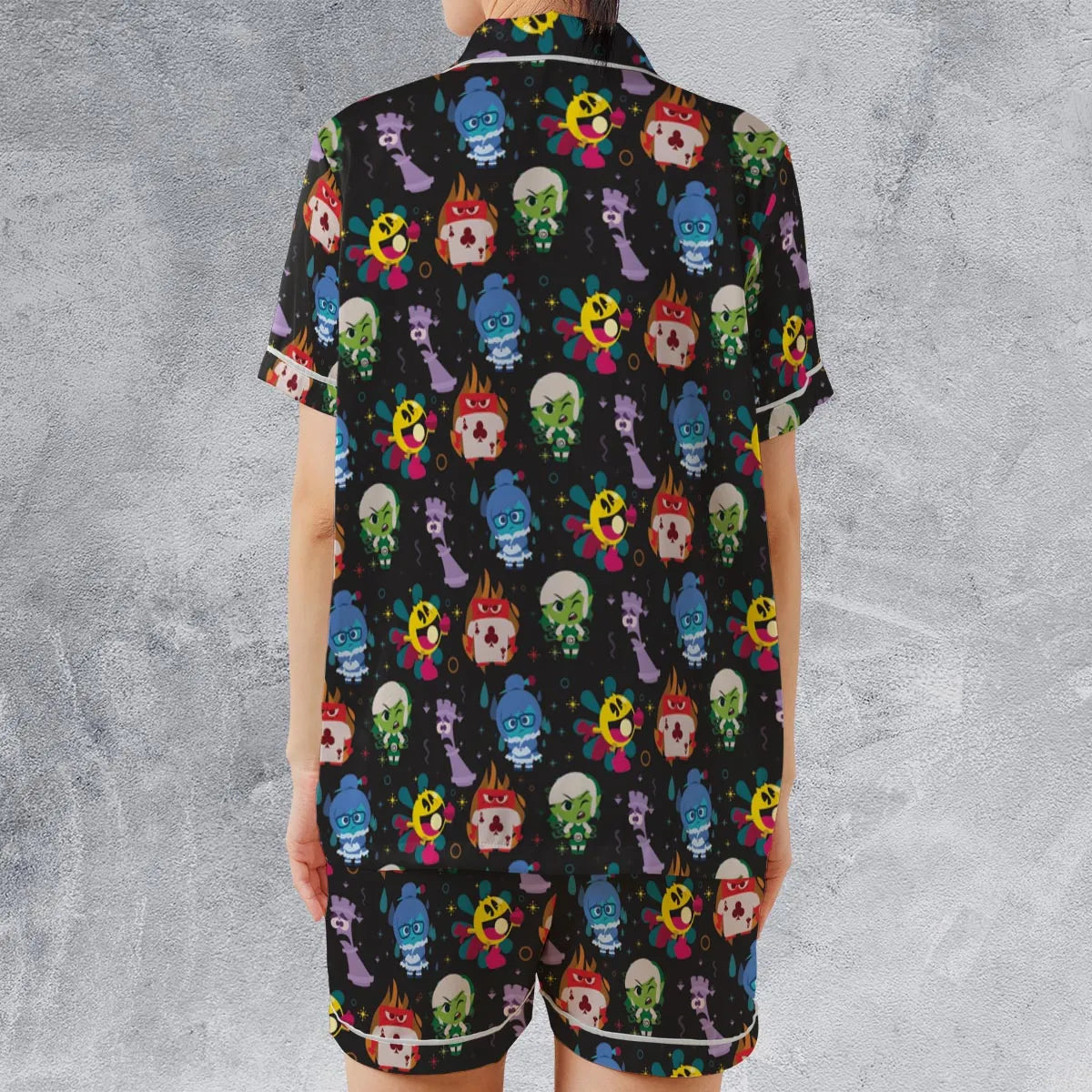 Satin Short-Sleeve Pajamas Set - 4DXFL8NV