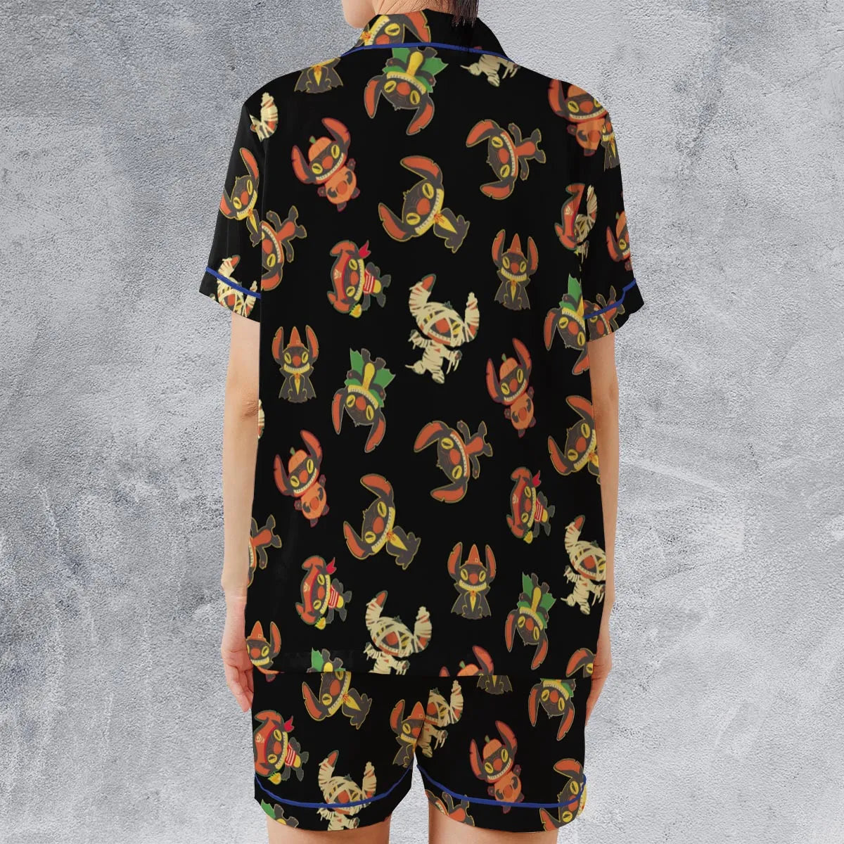 Satin Short-Sleeve Pajamas Set - 5NZ6AMVW