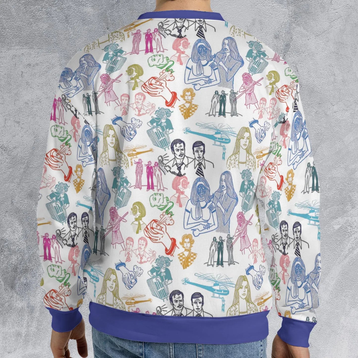 All-over Print Sweatshirt - EMMTUEYH