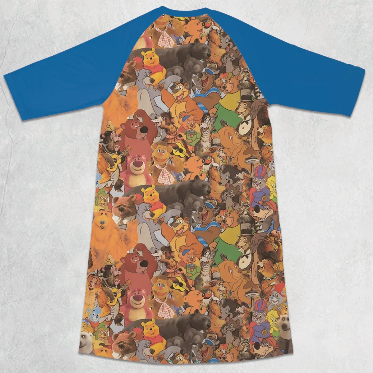 3/4 Sleeve Raglan Dress - 7PLBJH3W