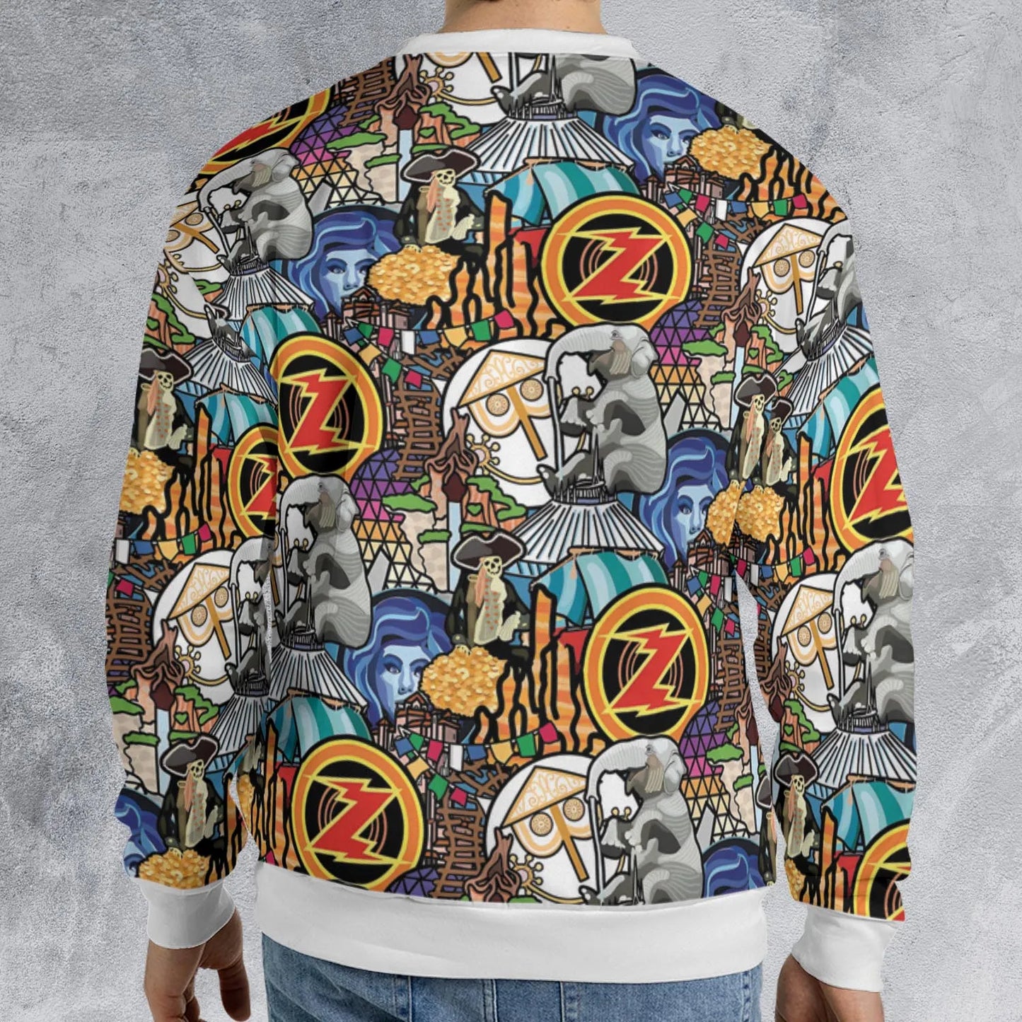 All-over Print Sweatshirt - 14JUK5Z1